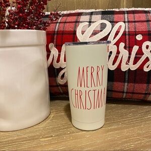 Rae Dunn insulated travel Mug MERRY CHRISTMAS
